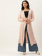 PINK BUBBLE SATIN OPEN FRONT LONGLINE SHRUG