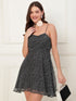 Delilah Black Spaghetti Tie Back Dress