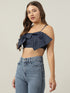 Sasha Denim Bow Crop Top