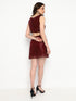 Kimberly Wine Cut Out Mini Dress