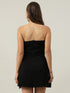 Polly Black Strapless Mini Dress
