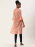 PINK TROPICAL PRINTED SHEER OPEN FRONT LONGLINE SHRUG