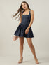 Ariel Denim Corset Mini Dress