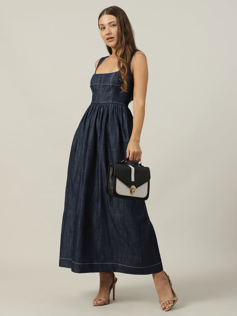Emily Denim Maxi Dress