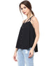 BLACK STRAPPY SWING TOP