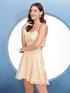 Delilah Cream Spaghetti Tie Back Dress