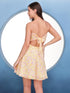 Delilah Cream Spaghetti Tie Back Dress