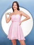 Delilah Pink Spaghetti Tie Back Dress