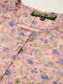 PINK FLORAL BUTTON-FRONT CLASSIC SHIRT