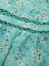 Anna Sea Green Floral Scallop Lace Mini Dress