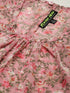 Pink Floral Raglan Sleeve Top