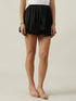 Maya Black Satin Balloon Skirt