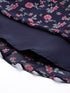 NAVY FLORAL GEORGETTE TIE BACK MINI DRESS