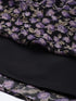 Tina Black Floral Scallop Lace Mini Dress