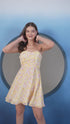 Delilah Cream Spaghetti Tie Back Dress