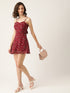 FLORAL BOW BACK MINI DRESS