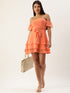 OFF SHOULDER TIERED MINI DRESS