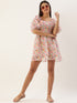 FLORAL PUFF SLEEVE MINI DRESS