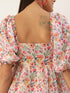 FLORAL PUFF SLEEVE MINI DRESS