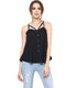 BLACK STRAPPY SWING TOP