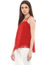 RED STRAPPY SWING TOP