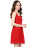 SOFIA SCARLET SCALLOP NECK MINI DRESS