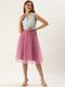 ORCHID PLEATED TULLE SKIRT