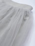 GREY PLEATED TULLE SKIRT
