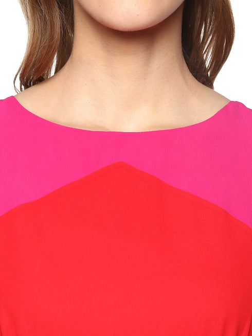 COLOURBLOCK MAXI DRESS