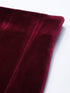 MAROON VELVET DOUBLE DARTED MINI SKIRT