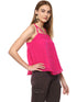 FUSCIA STRAPPY SWING TOP