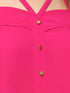FUSCIA STRAPPY SWING TOP