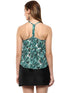 LEAF PRINT STRAPPY SWING TOP