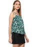 LEAF PRINT STRAPPY SWING TOP