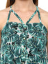 LEAF PRINT STRAPPY SWING TOP