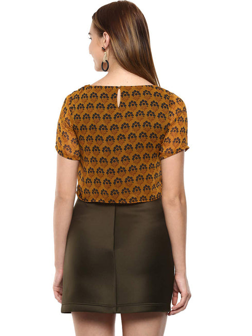 PRINTED BOXY-STYLE CROP TOP