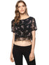 FLORAL BOXY-STYLE CROP TOP