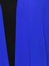 BLUE DRAPE FRONT LONGLINE JACKET