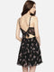 FLORAL BOW BACK MINI DRESS