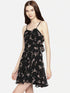 FLORAL BOW BACK MINI DRESS
