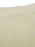 IVORY PLEATED TULLE SKIRT