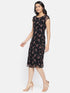 FLORAL PRINT MIDI PENCIL DRESS