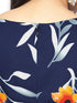 FLORAL HIGH LOW SLEEVELESS TOP