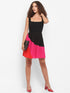 COLORBLOCK BACK-TIE MINI DRESS