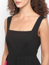 COLORBLOCK BACK-TIE MINI DRESS