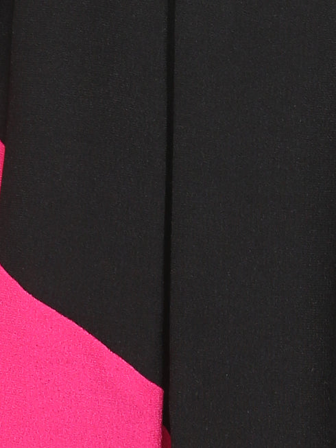 COLORBLOCK BACK-TIE MINI DRESS