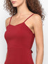 SPAGHETTI THIGH SLIT BACK-TIE MAXI DRESS