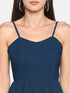 TEAL BOW BACK SPAGHETTI TOP