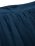 TEAL PLEATED TULLE SKIRT