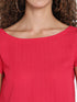 PINK RUCHED BACK CROP TOP